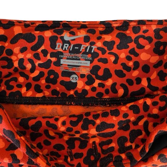 Nike Dri Fit Lotus Epic Run Crop Leggings  Leopard Women's X- Small 270 - Picture 5 of 9